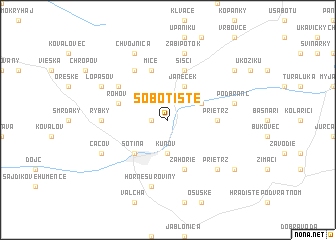 map of Sobotište