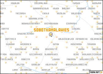 map of Sobótka Mała Wieś
