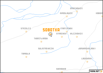 map of Sobótka