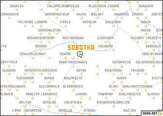 map of Sobótka