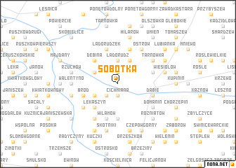 map of Sobótka