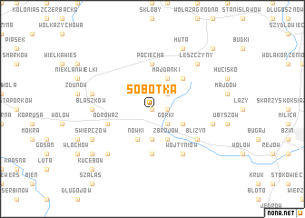 map of Sobótka