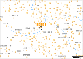 map of Šobot