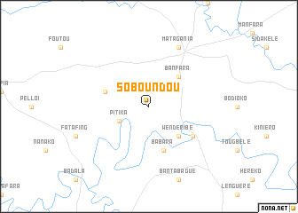 map of Soboundou