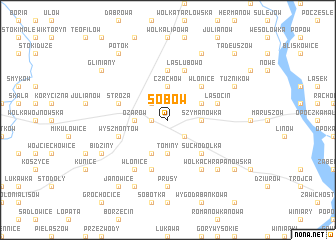 map of Sobów