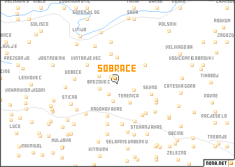 map of Sobrače