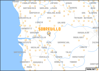 map of Sobredillo