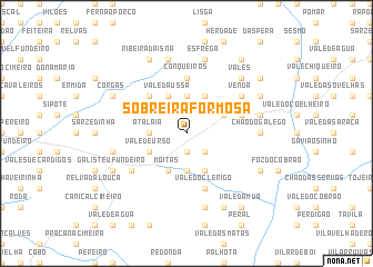 map of Sobreira Formosa