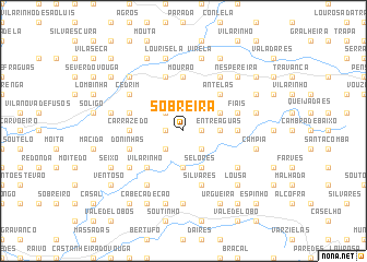 map of Sobreira