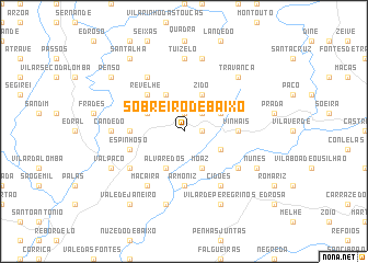 map of Sobreiró de Baixo