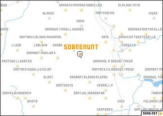 map of Sobremunt