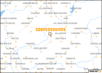 map of Sobreosmuiños