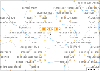 map of Sobrepeña