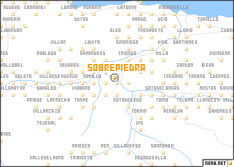 map of Sobrepiedra