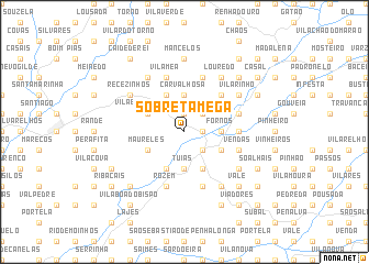 map of Sobre Tâmega
