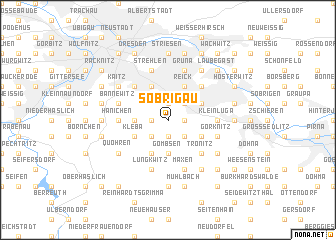 map of Sobrigau