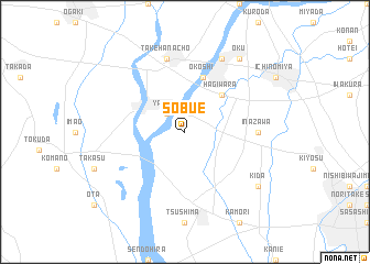 map of Sobue