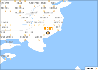 map of Søby