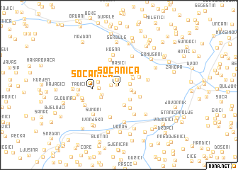 map of Sočanica