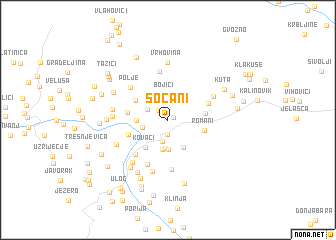 map of Sočani