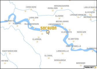 map of Socavón