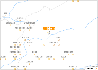 map of Soccia