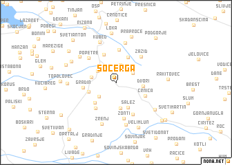 map of Sočerga