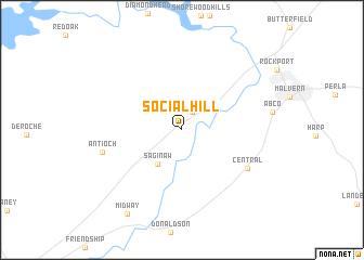 map of Social Hill