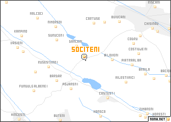 map of Sociteni