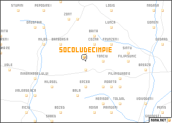 map of Socolu de Cîmpie