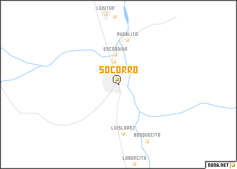 map of Socorro