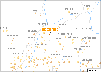 map of Socorro