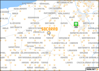 map of Socorro