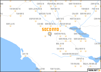 map of Socorro