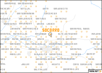 map of Socorro