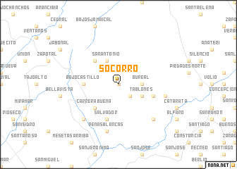 map of Socorro