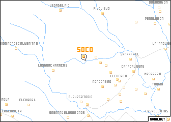map of Soco