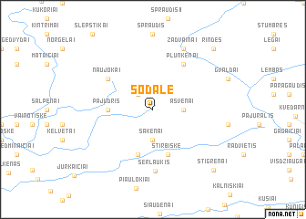 map of Sodalė