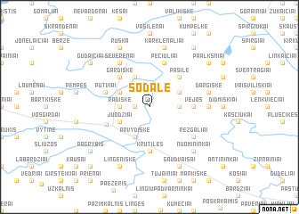 map of Sodalė