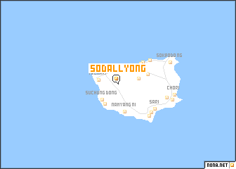 map of Sŏdallyŏng