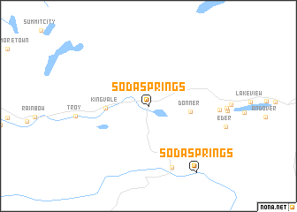 map of Soda Springs