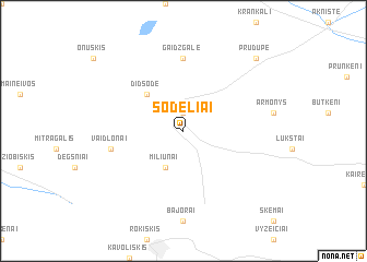 map of Sodeliai