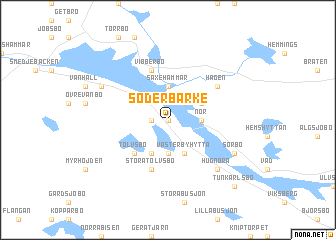 map of Söderbärke