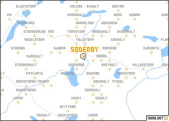 map of Söderby