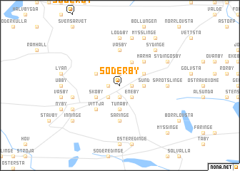 map of Söderby