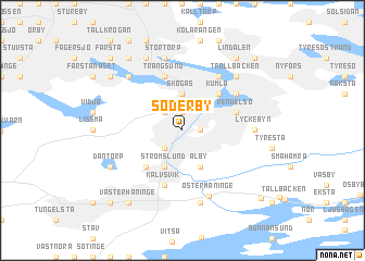 map of Söderby