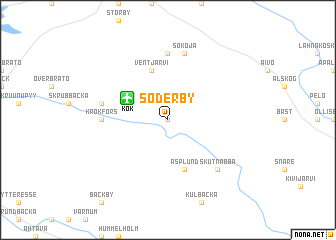 map of Söderby