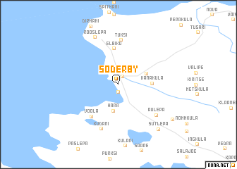 map of Söderby