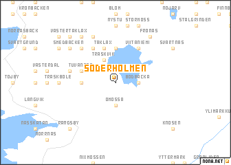 map of Söderholmen