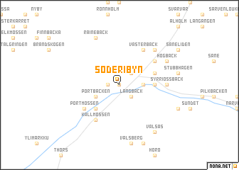 map of Söder i Byn